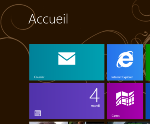 Page accueil Windows 8